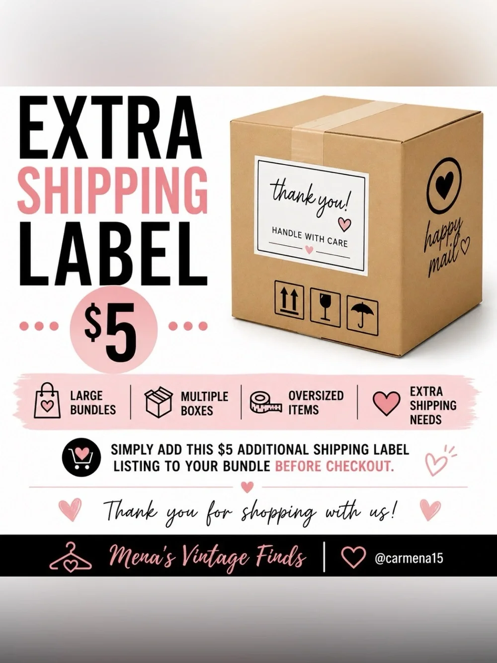 📦💐Extra‎ Shipping Label💐📦